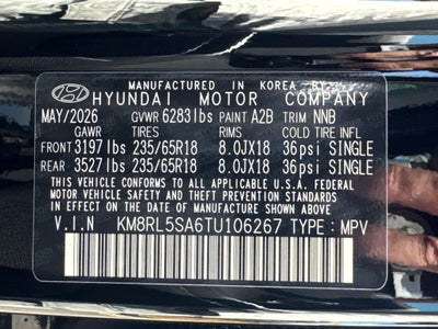 2026 Hyundai Palisade Hybrid Blue SEL 8 Passenger