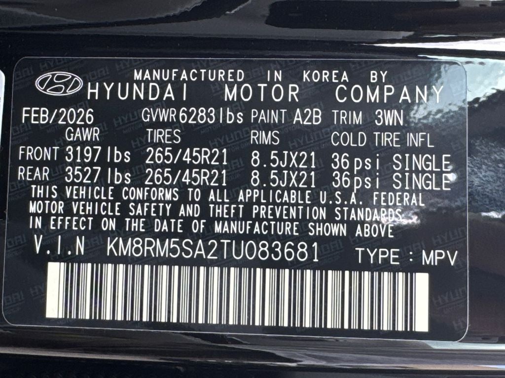 2026 Hyundai Palisade Hybrid Calligraphy