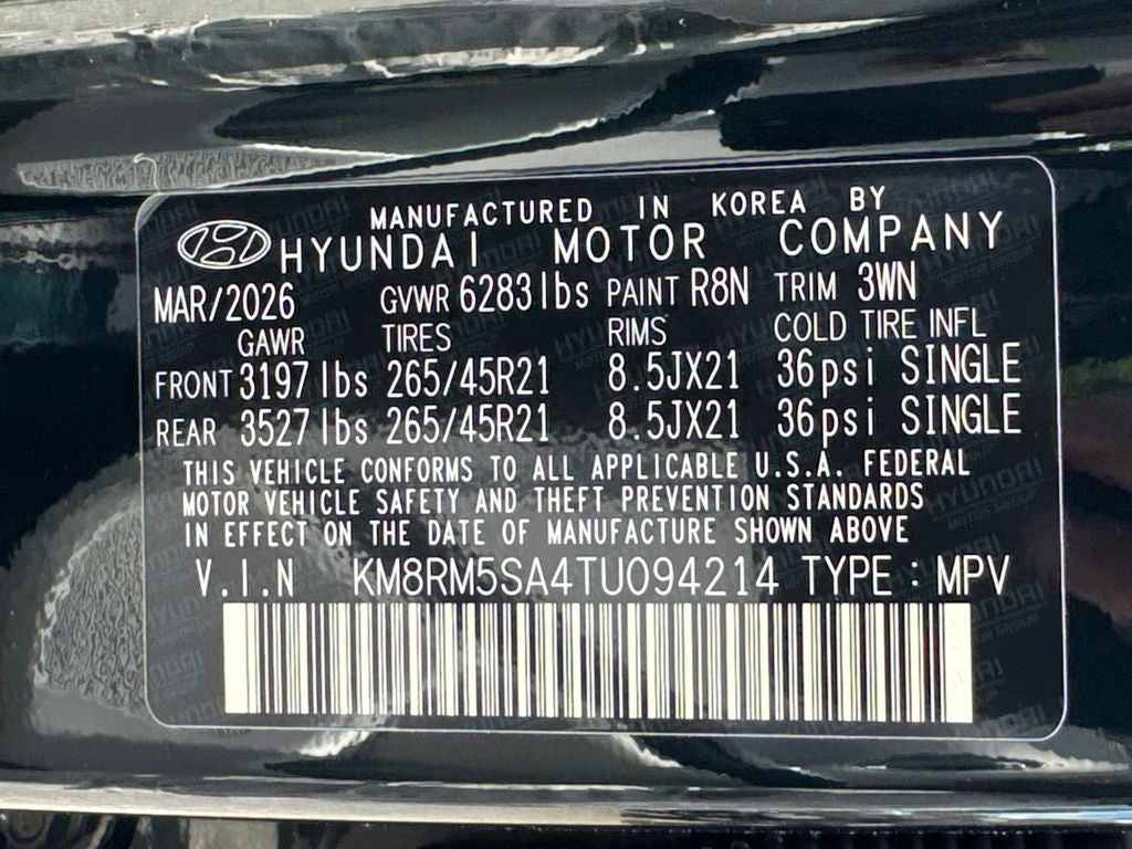 2026 Hyundai Palisade Hybrid Calligraphy