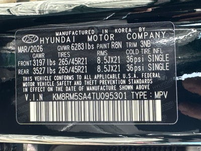 2026 Hyundai Palisade Hybrid Calligraphy