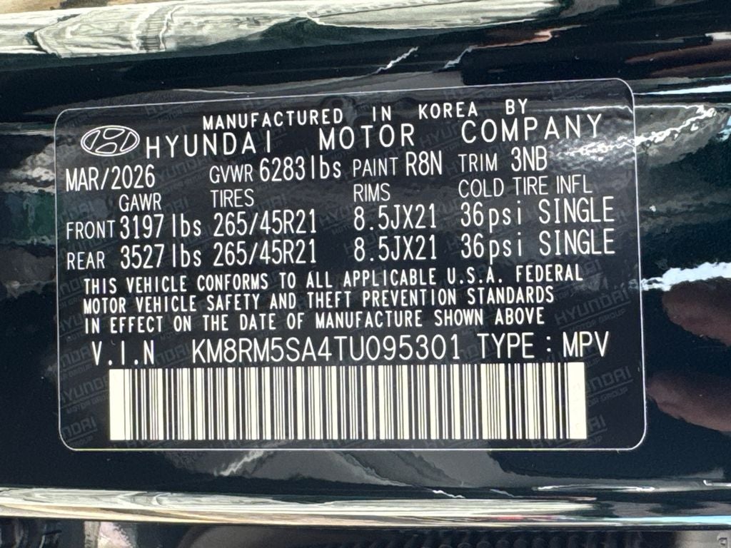 2026 Hyundai Palisade Hybrid Calligraphy