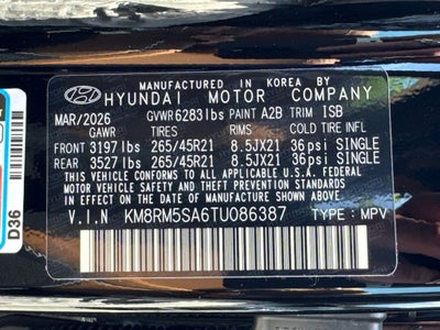 2026 Hyundai Palisade Hybrid Calligraphy