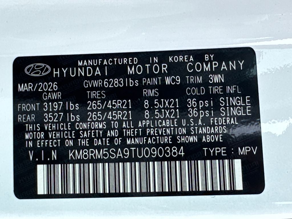 2026 Hyundai Palisade Hybrid Calligraphy
