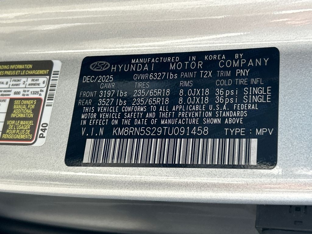 2026 Hyundai Palisade SEL Premium 8 Passenger