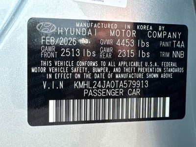 2026 Hyundai Sonata SE
