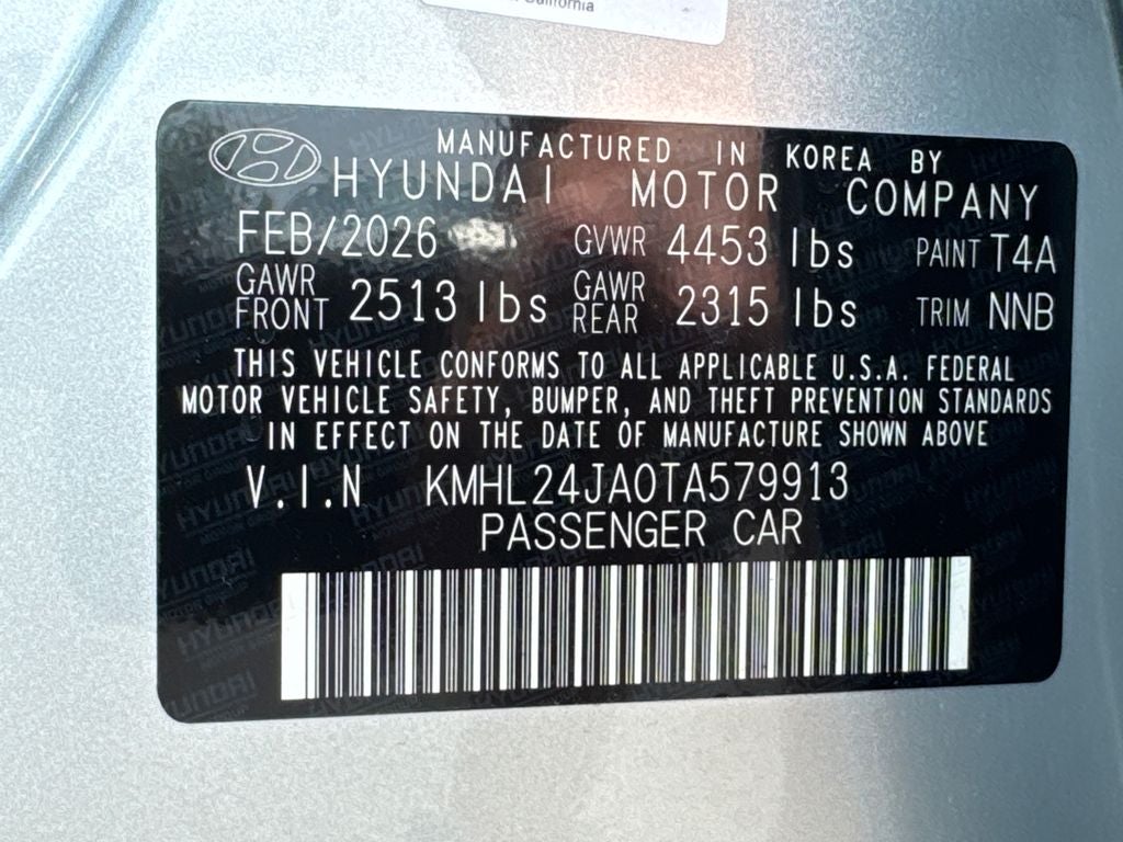 2026 Hyundai Sonata SE