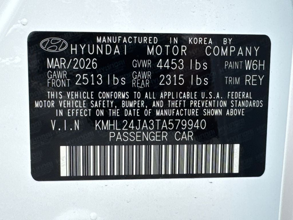 2026 Hyundai Sonata SE