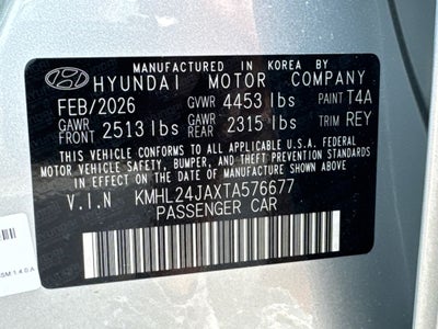 2026 Hyundai Sonata SE