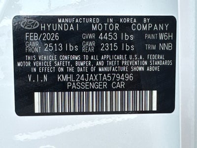 2026 Hyundai Sonata SE