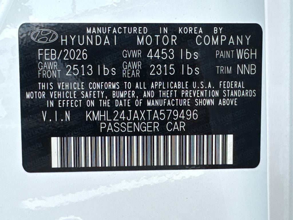 2026 Hyundai Sonata SE