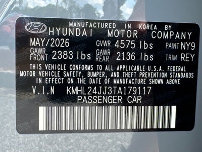 2026 Hyundai Sonata Hybrid Blue