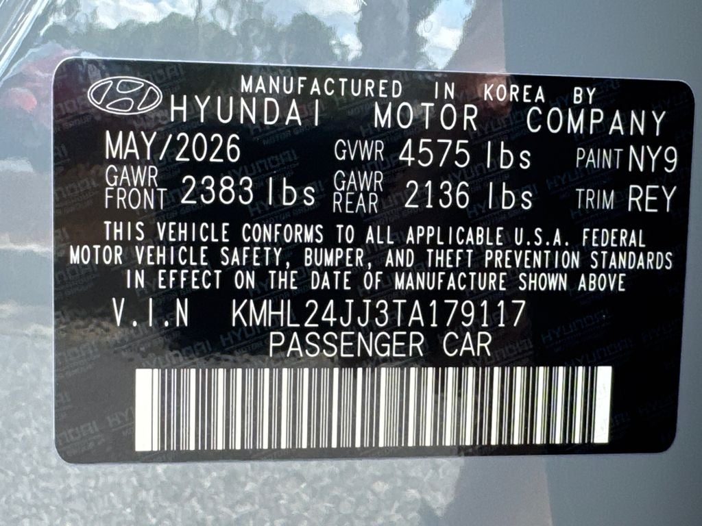 2026 Hyundai Sonata Hybrid Blue