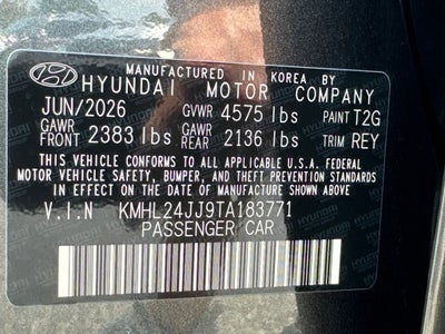 2026 Hyundai Sonata Hybrid Blue