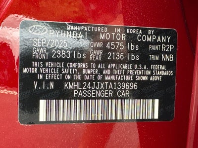 2026 Hyundai Sonata Hybrid Blue