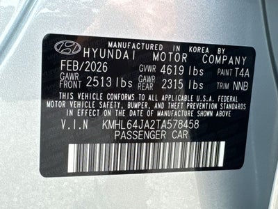 2026 Hyundai Sonata SEL Sport