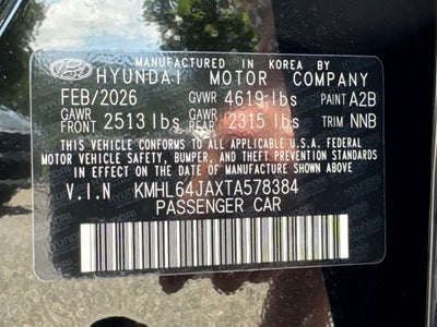 2026 Hyundai Sonata SEL Sport
