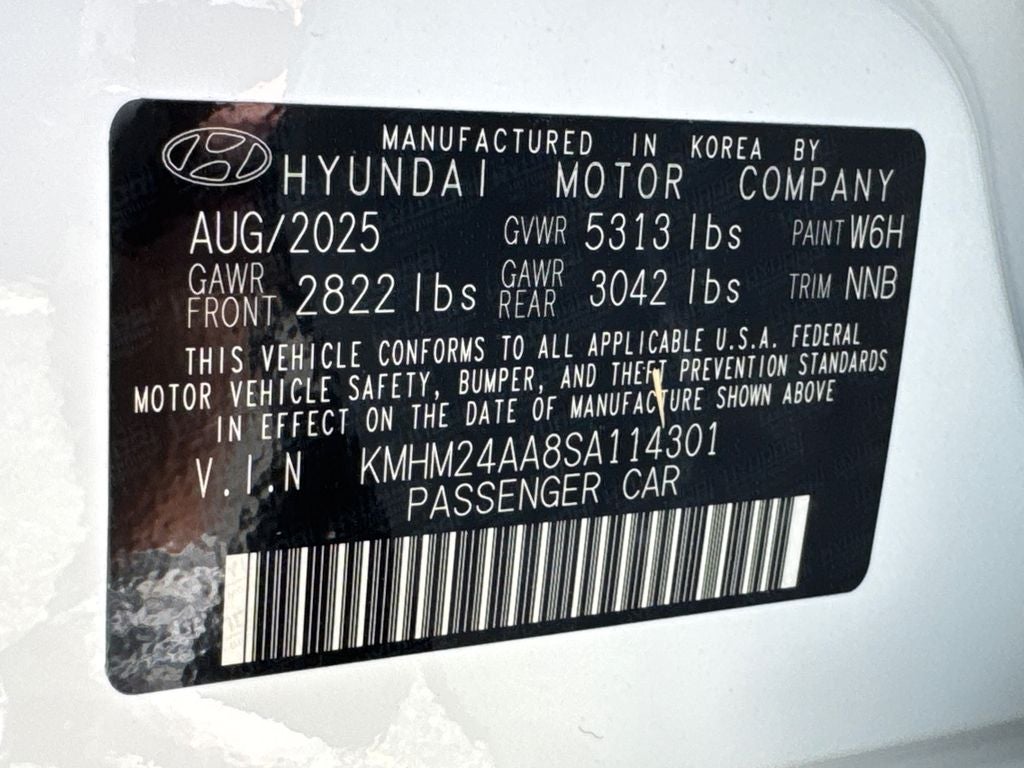 2025 Hyundai IONIQ 6 SE