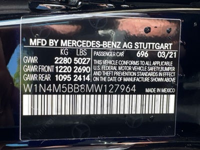 2021 Mercedes-Benz GLB GLB 35 AMG® 4MATIC®