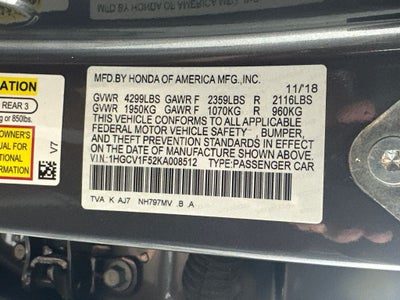 2019 Honda Accord EX-L