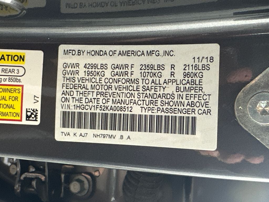 2019 Honda Accord EX-L