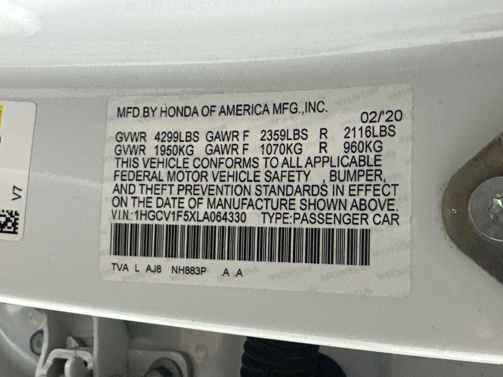 2020 Honda Accord EX-L