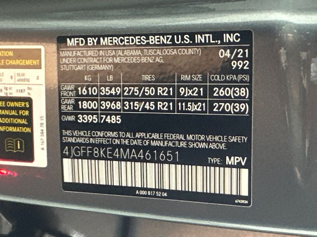 2021 Mercedes-Benz GLS GLS 63 AMG® 4MATIC®