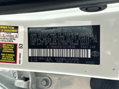 2026 Toyota Camry XSE