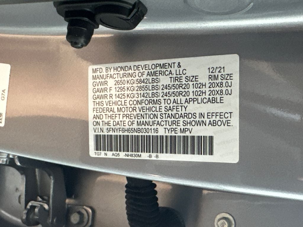 2022 Honda Pilot Touring 7 Passenger
