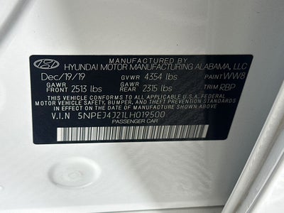 2020 Hyundai Sonata SEL Plus