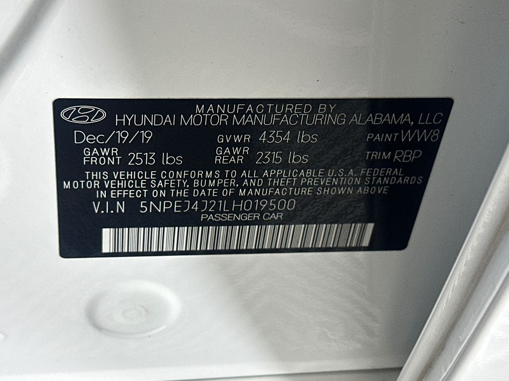 2020 Hyundai Sonata SEL Plus