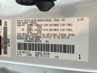 2026 Toyota Sequoia Capstone