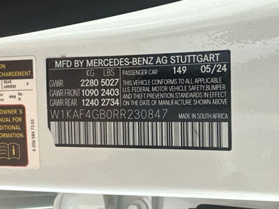 2024 Mercedes-Benz C-Class C 300