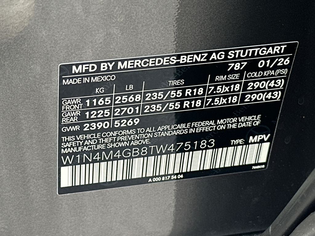 2026 Mercedes-Benz GLB GLB 250