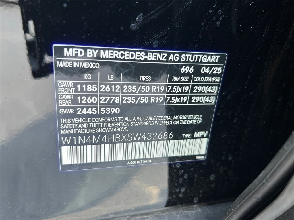 2025 Mercedes-Benz GLB GLB 250 4MATIC®