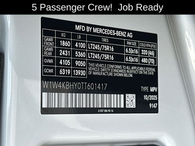 2026 Mercedes-Benz Sprinter 2500 Crew 144 WB