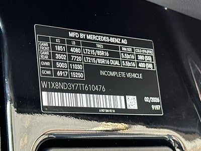 2026 Mercedes-Benz Sprinter 3500XD Cargo 170 WB