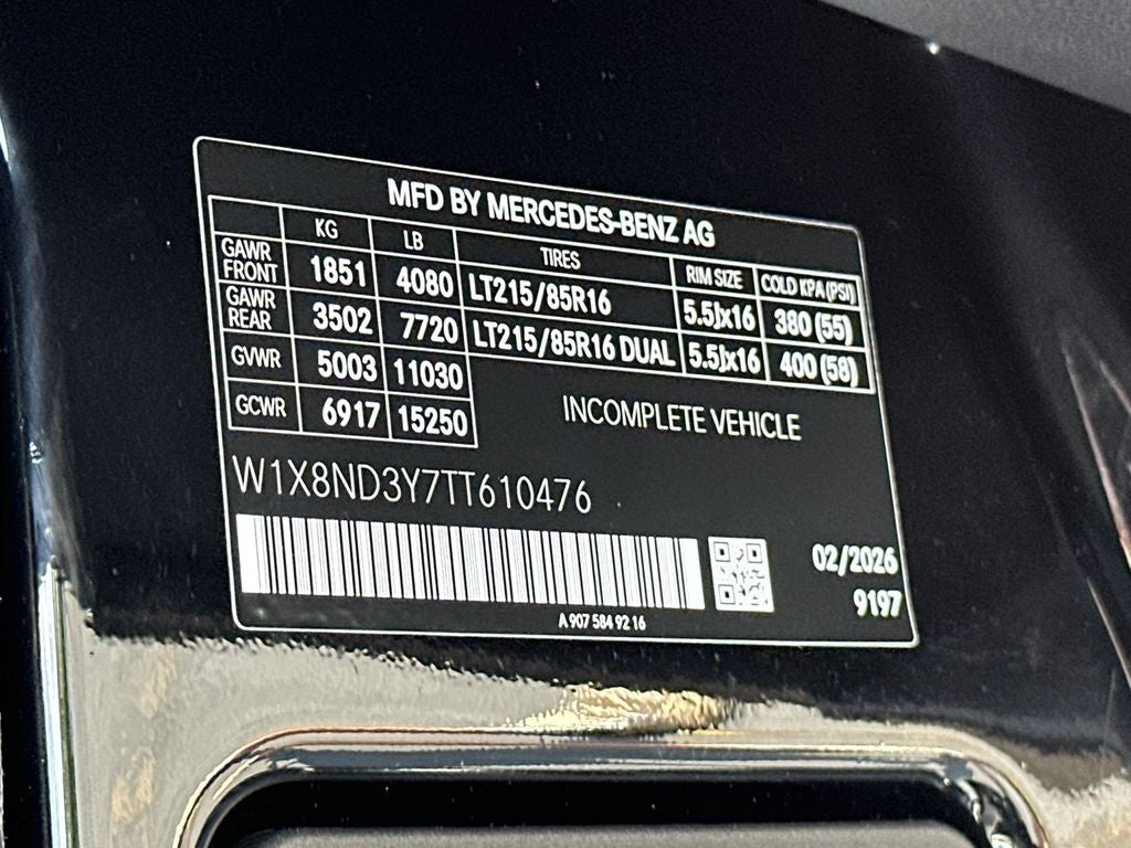 2026 Mercedes-Benz Sprinter 3500XD Cargo 170 WB