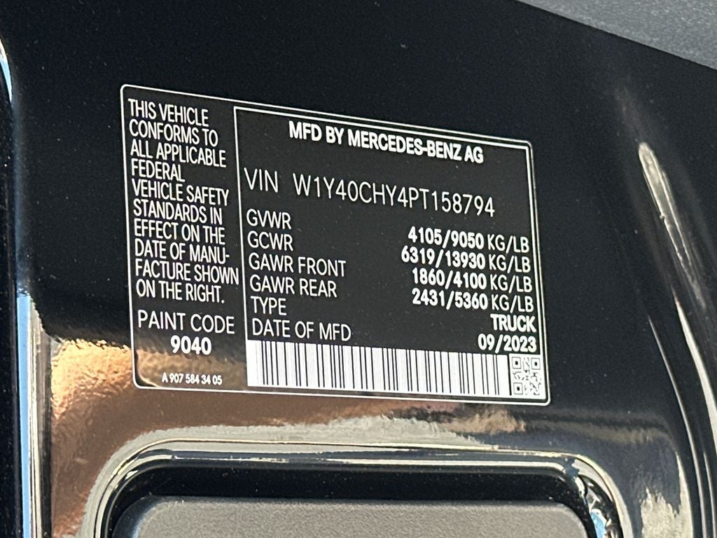 2023 Mercedes-Benz Sprinter 2500 Cargo 170 WB High Roof