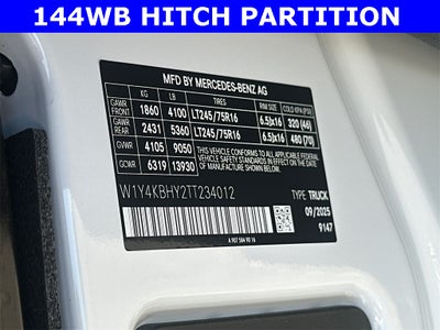 2026 Mercedes-Benz Sprinter 2500 Cargo 144 WB