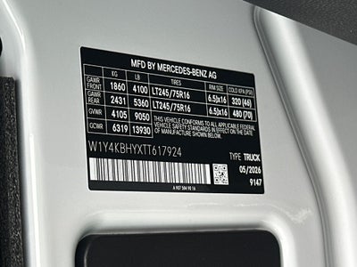 2026 Mercedes-Benz Sprinter 2500 Cargo 144 WB