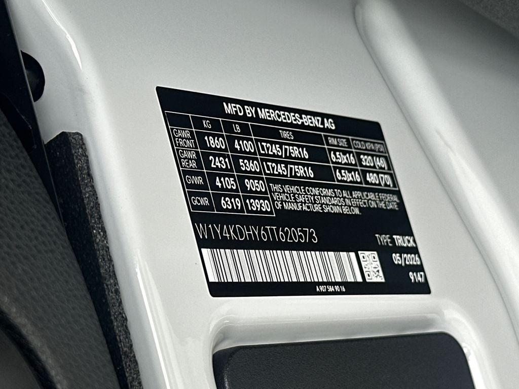 2026 Mercedes-Benz Sprinter 2500 Cargo 170 WB Extended