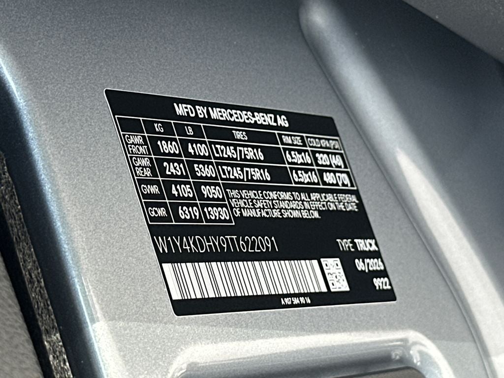 2026 Mercedes-Benz Sprinter 2500 Cargo 170 WB Extended
