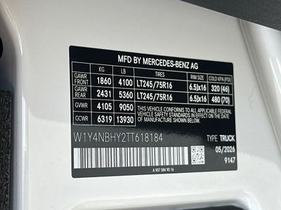 2026 Mercedes-Benz Sprinter 2500 Cargo 144 WB
