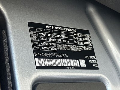 2026 Mercedes-Benz Sprinter 2500 Cargo 144 WB 4MATIC®
