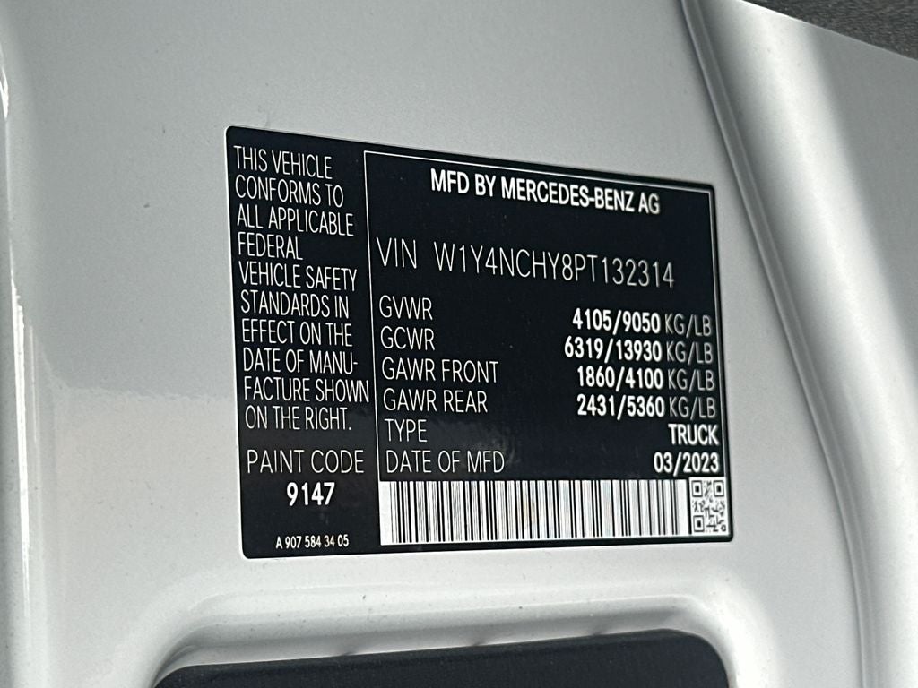 2023 Mercedes-Benz Sprinter 2500 Cargo 170 WB High Roof