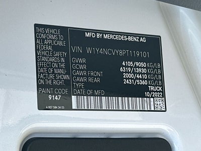 2023 Mercedes-Benz Sprinter 2500 Cargo 170 WB 4MATIC®