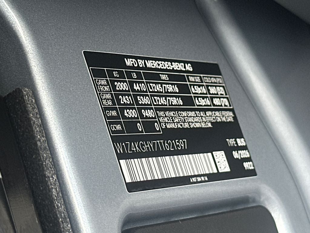 2026 Mercedes-Benz Sprinter 2500 Passenger 170 WB High Roof