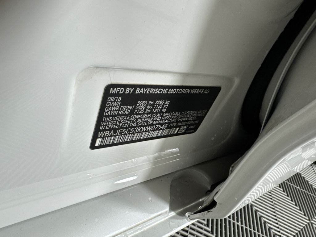 2019 BMW 5 Series 540i
