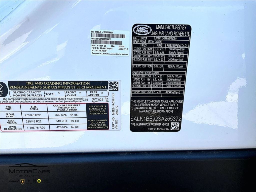 2025 Land Rover Range Rover Autobiography LWB