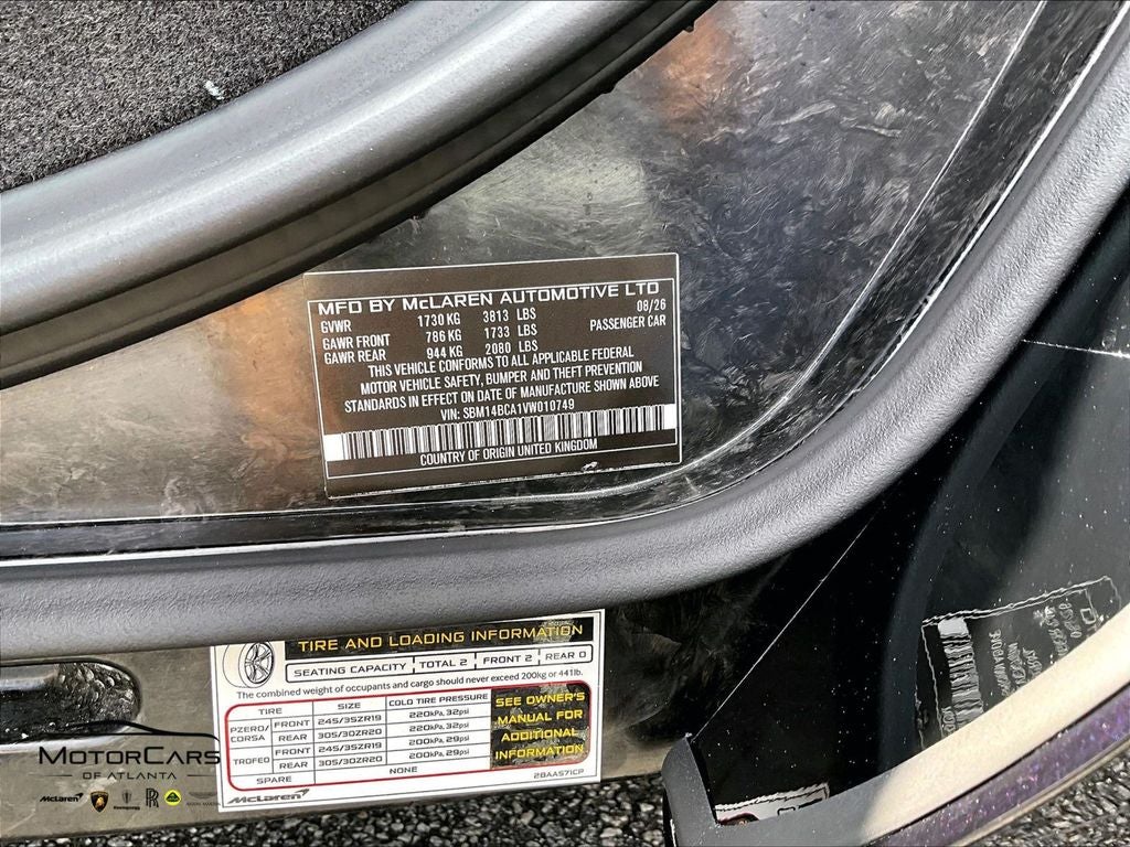 2027 McLaren 750S Spider Base